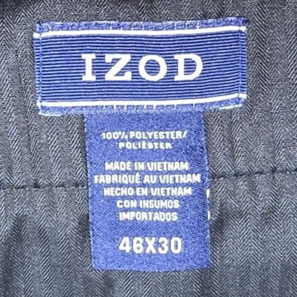IZOD Big & Tall Men's Ultimate Travel Non-Iron Pants Size 46x30 Khaki NWT - Picture 8 of 9